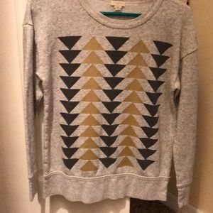 J Crew triangle sweatshirt